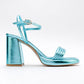 Posse - Baby Blue Metallic Heeled Shoe (Women)