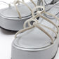 Titan - Gray Stone-Embellished Ankle-Tie Chunky Platform Sandal (Women)