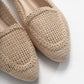 Mira Cream Beige Knit Ballet Flat (Women)