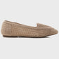 Mira Cream Beige Knit Ballet Flat (Women)