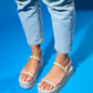 Lina - Beige Chunky Platform Sandal (Women)