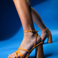 Oppe - Orange Patent Platform High-Heel Shoe (Women)