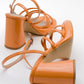 Oppe - Orange Patent Platform High-Heel Shoe (Women)