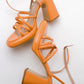 Oppe - Orange Patent Platform High-Heel Shoe (Women)