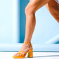 Oppe - Orange Patent Platform High-Heel Shoe (Women)