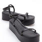 Lina - Black Platform Sandal (Women)