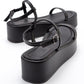 Lina - Black Platform Sandal (Women)
