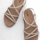 Ever White Embellished Sandal (Women)