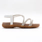 Ever White Embellished Sandal (Women)