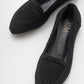 Mira Black Knit Ballet Flat (Women)