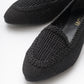 Mira Black Knit Ballet Flat (Women)