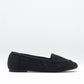 Mira Black Knit Ballet Flat (Women)