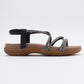 Ever Black Embellished Sandal (Women)