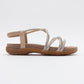 Ever Beige Embellished Sandal (Women)