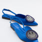 Gevel - Powder Blue Satin Ballet Flat (Women)