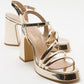 Heas Gold Platform Sandal (Women)