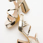 Heas Gold Platform Sandal (Women)