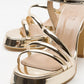 Heas Gold Platform Sandal (Women)