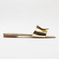 Yavn - Gold Jeweled Flat Sandal (Women)
