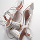 Rhea White Block Heel Sandal (Women)