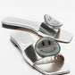 Yavn - Silver Jeweled Flat Sandal (Women)