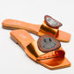 Yavn - Orange Jeweled Slipper (Women)