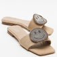 Yavn - Beige Jeweled Slipper (Women)