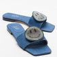 Yavn - Denim Blue Jeweled Slipper (Women)