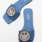 Yavn - Denim Blue Jeweled Slipper (Women)