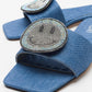 Yavn - Denim Blue Jeweled Slipper (Women)