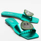 Yavn - Green Jeweled Slipper (Women)