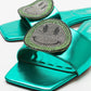 Yavn - Green Jeweled Slipper (Women)
