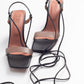 Rhea Black Block Heel Sandal (Women)