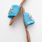 Norve - Baby Blue Woven Stone-Embellished Slide (Women)