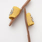 Norve - Yellow Woven Embellished Slide (Women)