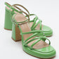 Oppe - Green Patent Platform Heel Shoe (Women)