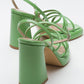 Oppe - Green Patent Platform Heel Shoe (Women)
