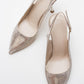 Orfo - Gold Patterned High Heel Shoe (Women)