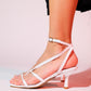 Mias - White Heeled Sandal (Women)