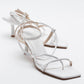 Mias - White Heeled Sandal (Women)