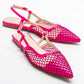 Brace Fuchsia Mesh Flat Sandal (Women)