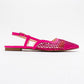 Brace Fuchsia Mesh Flat Sandal (Women)