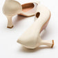 Vera Cream Glitter Pointed Toe Pump (Women)
