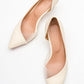 Vera Cream Glitter Pointed Toe Pump (Women)