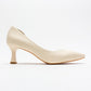 Vera Cream Glitter Pointed Toe Pump (Women)