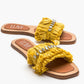 Lupe - Yellow Jeweled Slide (Women)