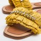 Lupe - Yellow Jeweled Slide (Women)