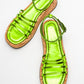 Angela - Metallic Green Sandal (Women)