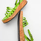 Angela - Metallic Green Sandal (Women)