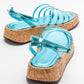 Angela - Metallic Baby Blue Sandal (Women)